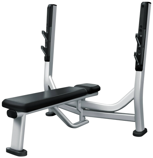 French Fitness FFS Silver Olympic Flat Bench Press