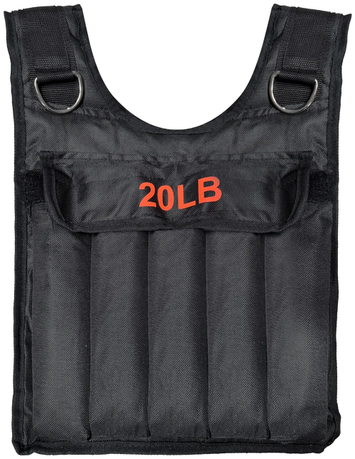 French Fitness Adjustable Weighted Vest, 20 lbs