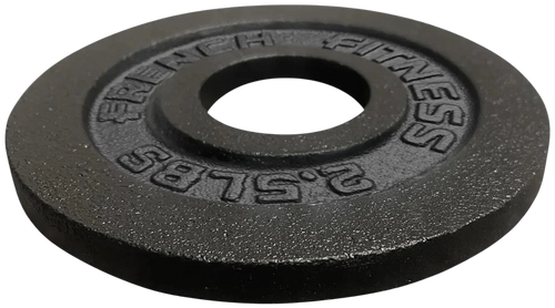 French Fitness Cast Iron Olympic Weight Plate V1 2.5 lbs French Fitness Cast Iron Olympic Weight Plate V1 2.5 lbs