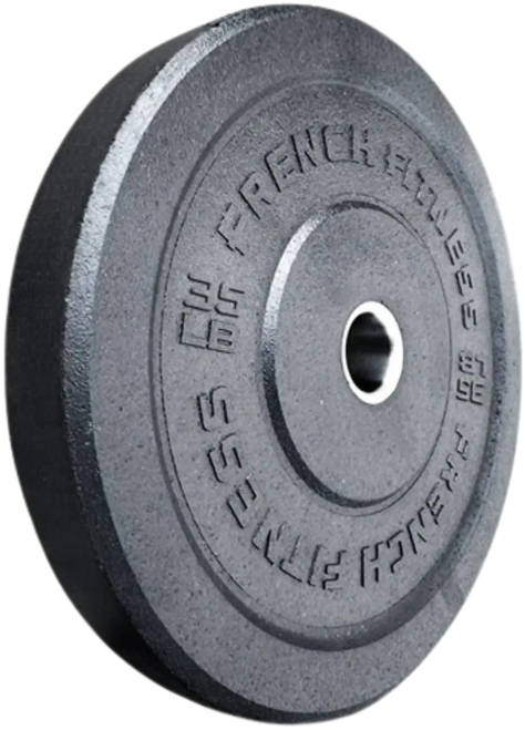French Fitness Olympic Bumper Plate 35 lbs - Crumb Rubber