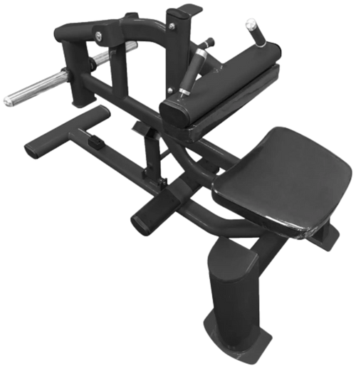 French Fitness FFB Black Seated Calf Raise Plate Loaded