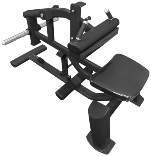 French Fitness FFB Black Seated Calf Raise Plate Loaded