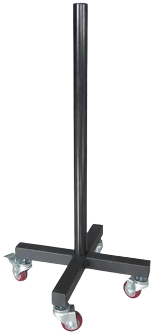 French Fitness Portable Bumper Plate Stacker Rack w/Wheels