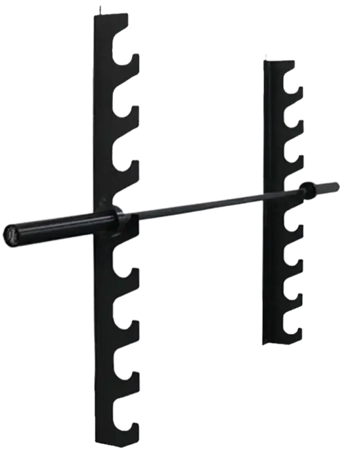 French Fitness 8 Bar Wall Mounted Horizontal Rack