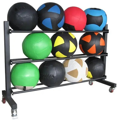 French Fitness 3 Tier Medicine & Slam Ball Rack