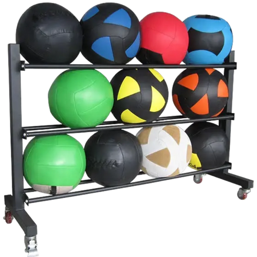 French Fitness 3 Tier Medicine & Slam Ball Rack