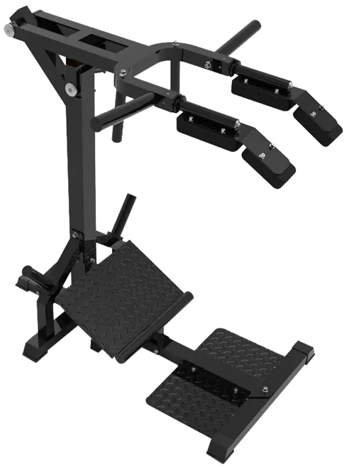 French Fitness FFB Black Leverage Squat & Calf Machine