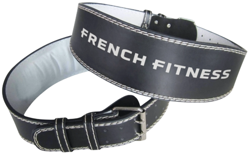 French Fitness Leather Weight Lifting Belt
