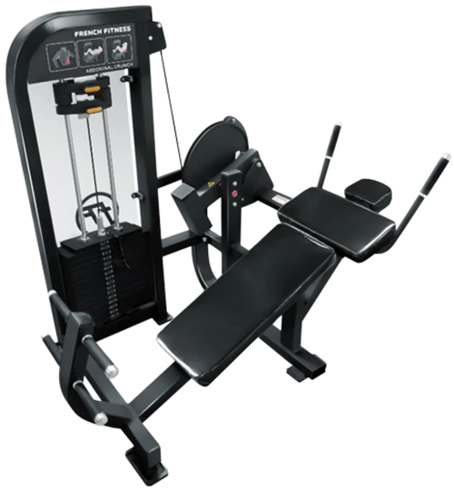 French Fitness Tahoe Selectorized Horizontal Ab Crunch 