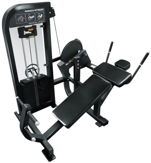 French Fitness Tahoe Selectorized Horizontal Ab Crunch 