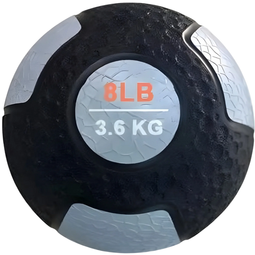 French Fitness Rubber Medicine Ball 8 lb