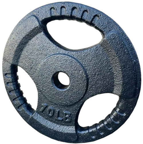 French Fitness Standard Cast Iron 1" Weight Plate 10 lbs French Fitness Standard Cast Iron 1" Weight Plate 10 lbs