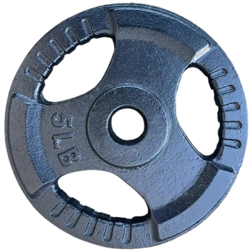 French Fitness Standard Cast Iron 1" Weight Plate 5 lbs