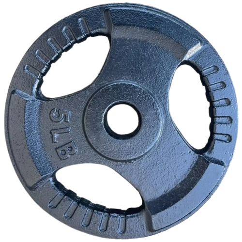 French Fitness Standard Cast Iron 1" Weight Plate 5 lbs