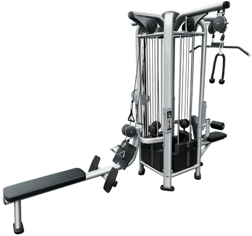 French Fitness FFS Silver 4 Stack Multi Jungle Gym