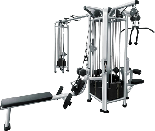 French Fitness FFS Silver 5 Stack Multi Jungle Gym