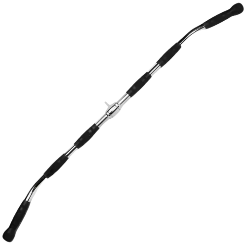 French Fitness 48" Rubber Grip Lat Bar