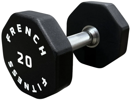French Fitness Urethane 8 Sided Hex Dumbbell 20 lbs - Single