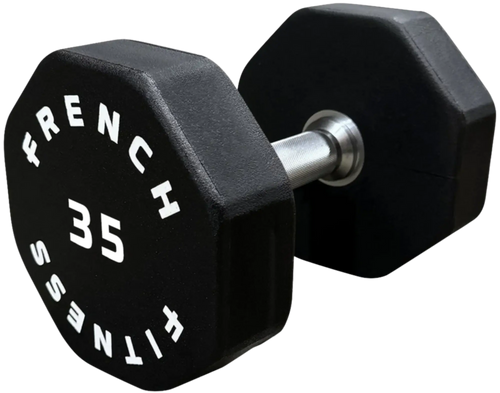 French Fitness Urethane 8 Sided Hex Dumbbell 35 lbs - Single