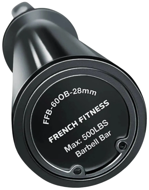 French Fitness 5' Black Olympic Bar - 26 Lbs