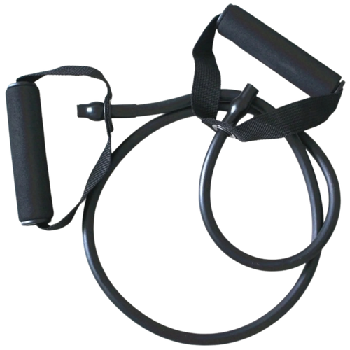 French Fitness Resistance Band w/Handles - Black (23-30 lbs) X-Heavy