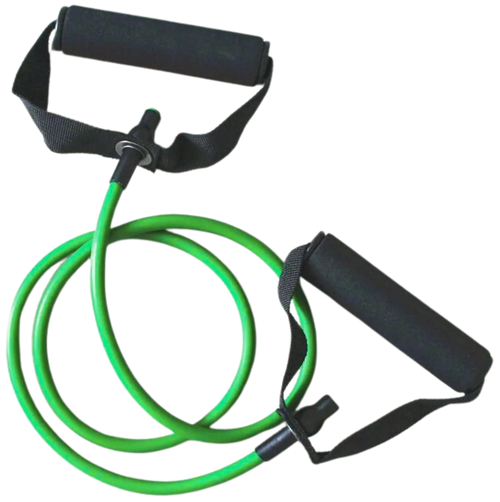 French Fitness Resistance Band w/Handles - Green (18-25 lbs) Heavy