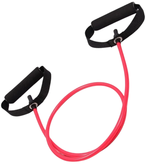 French Fitness Resistance Band w/Handles - Red (8-15 lbs) Light