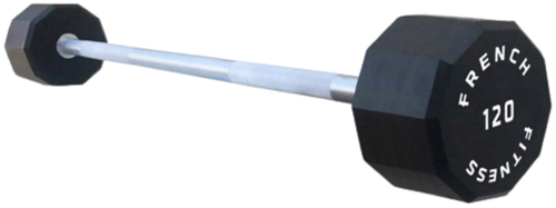 French Fitness Straight Urethane Barbell 120 lbs - Single
