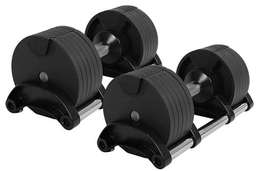 French Fitness 5-80 lb Adjustable Dumbbell, Set of 2