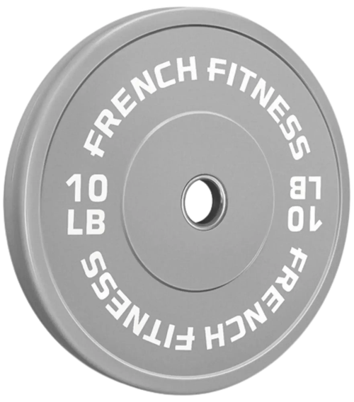 French Fitness Olympic Colored Bumper Plate 10 lbs