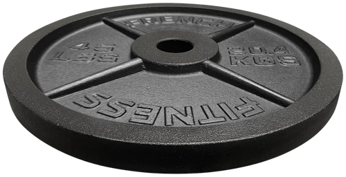 French Fitness Cast Iron Olympic Weight Plate V1 45 lbs