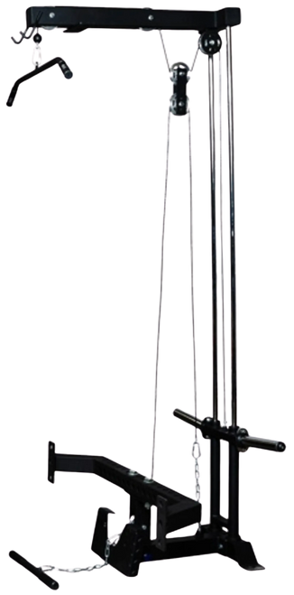 French Fitness Rig & Rack Lat Pulldown / Low Row w/Stabilizer Bar