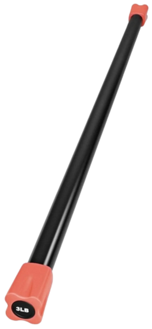 French Fitness Weighted Body Fitness Bar 3 lbs - Orange