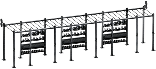 French Fitness Free Standing Rig & Rack System 20