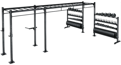 French Fitness Free Standing Rig & Rack System 9