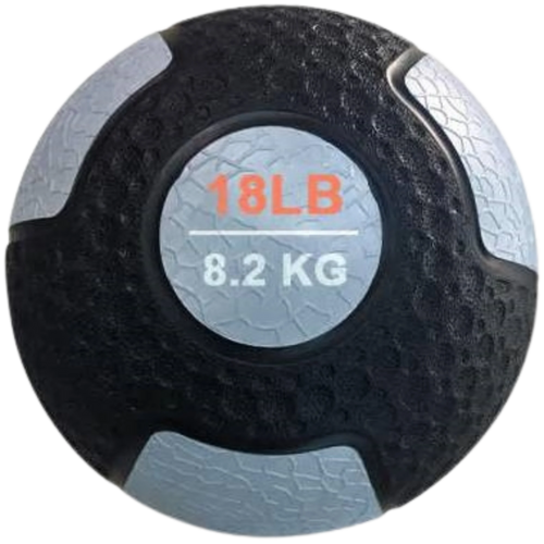 French Fitness Rubber Medicine Ball 18 lb
