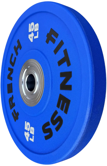 French Fitness Competition Urethane Bumper Plate 45 lb Colored (Blue)