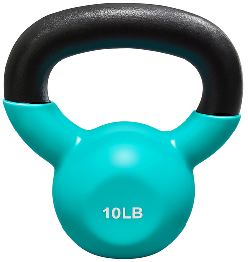 French Fitness Vinyl Kettlebell 10 lbs