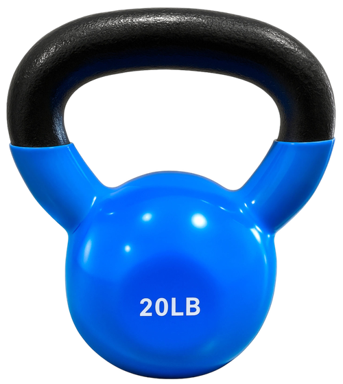 French Fitness Vinyl Kettlebell 20 lbs