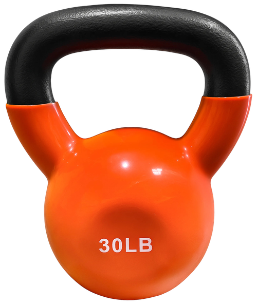 French Fitness Vinyl Kettlebell 30 lbs
