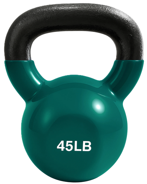 French Fitness Vinyl Kettlebell 45 lbs