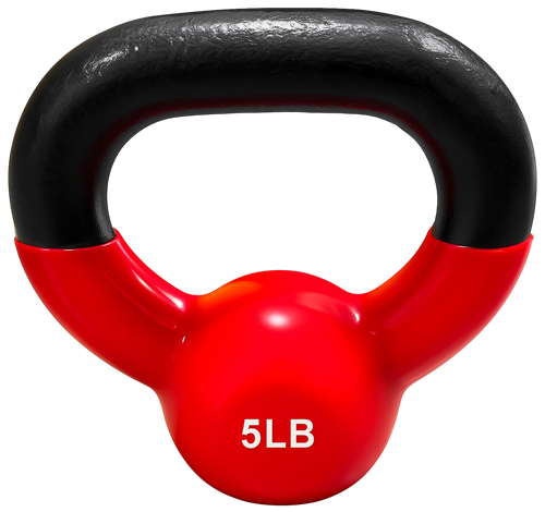 French Fitness Vinyl Kettlebell 5 lbs
