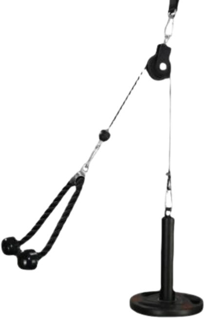 French Fitness Plate Loaded Pulldown Portable Cable Trainer Slinger