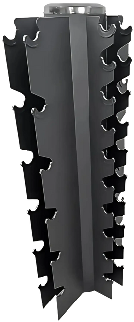 French Fitness 4-Sided Vertical Dumbbell Rack, 16 Pairs