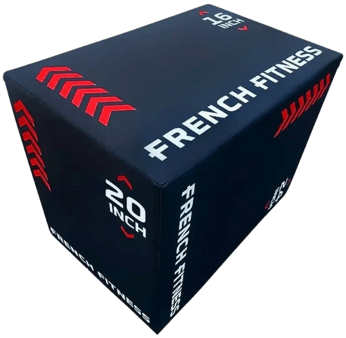 French Fitness 16-20-24 3-In-1 Soft Foam Plyo Box