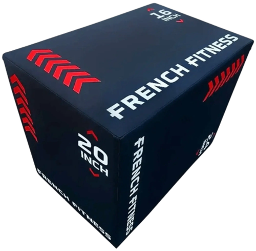 French Fitness 16-20-24 3-In-1 Soft Foam Plyo Box
