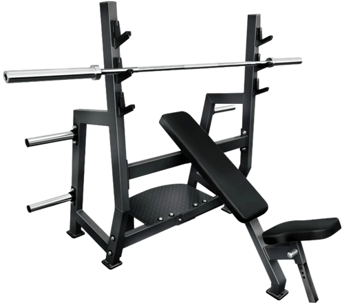 French Fitness Marin Olympic Incline Bench w/Weight Storage