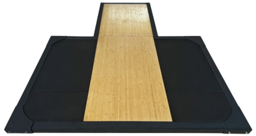 French Fitness 3" Weightlifting Deadlift Wood Platform w/Rack Insert