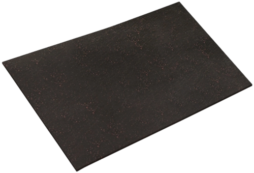 French Fitness 4' x 6' Heavy Duty Rubber Floor Mat 3/4"