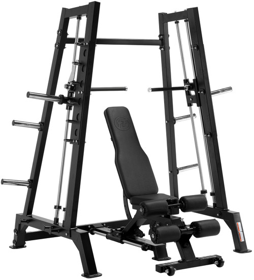 French Fitness Power Smith Dual System Converging Bench Press Combo Plate Loaded